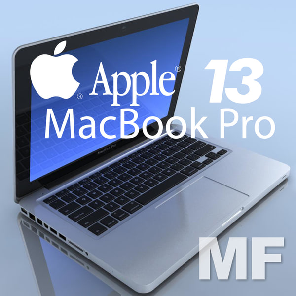 3dsmax notebook apple macbookpro 13 - Notebook.APPLE MacBookPro 13.MF... by 3DLocker